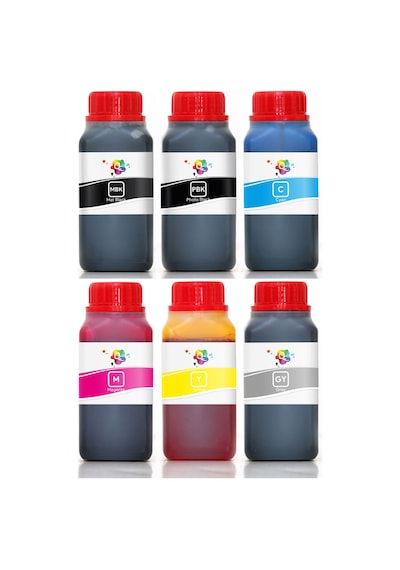 QC HP 72 C9403A C9370A C9371A C9372A C9373A C9374A Kartuş Mürekkep Seti 250ml 6 Renk