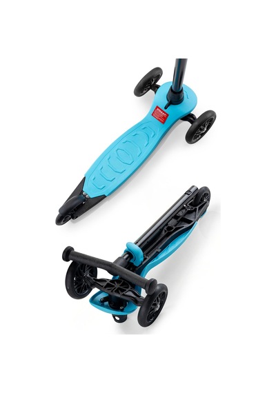 Wellgro Turbo 3 Tekerli Yükseklik Ayarlı Scooter, Mavi Mavi