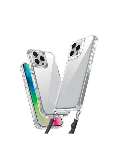Apple Uyumlu iPhone 16 Pro Max Kılıf Airbagli Takılabilir Askı Aparatlı Redclick Snap Silikon Kapak