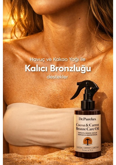 Bronzlaştırıcı Yağ Kakao & Havuç & Hindistan Ceviz İçeren Bronzluk & Yoğun Nemlendirici 200 Ml