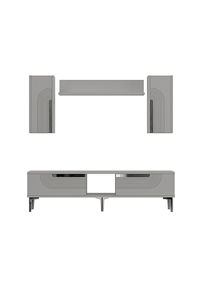 Tvr1502bs Meyra Tv Ünitesi Takımı Beyaz-sılver 150cm Beyaz - Gümüş