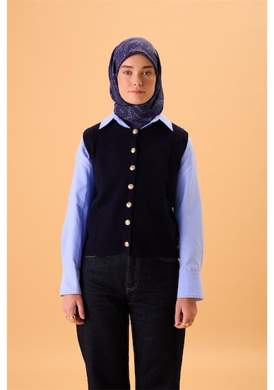 Silk Home Viskon Karışımlı Velora Eşarp Lacivert-morcivert Lila Bebe Mavi Desenli Tok Duruşlu 90x90 Çok Renkli