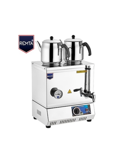 Remta 30 Model Çift Demlikli Elektrikli Çay Kazanı 23 Lt Pleytsiz