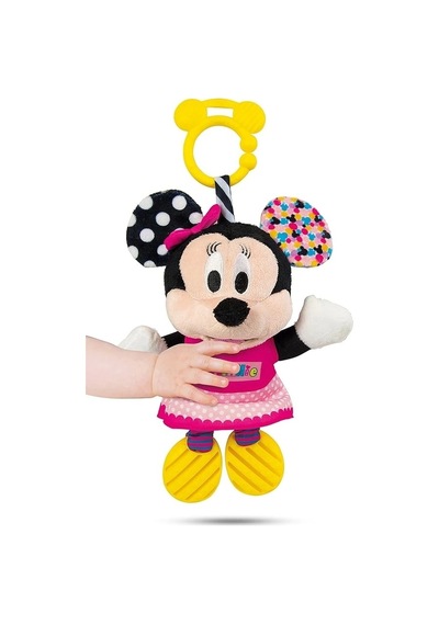 Disney Baby Minnie İlk Aktivite Minnie Mouse Peluş Diş Kaşıyıcı Sesli Oyuncak