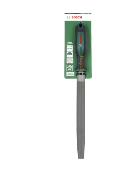 Bosch 8" Yarım Yuvarlak Metal Eğe 200 Mm Orta Diş Ergonomik Saplı 1600a03dr8
