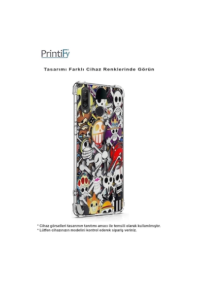 Samsung Galaxy Uyumlu M33 Köşe Korumalı Antişok Kapak Anime Tasarımlı Şeffaf Kılıf