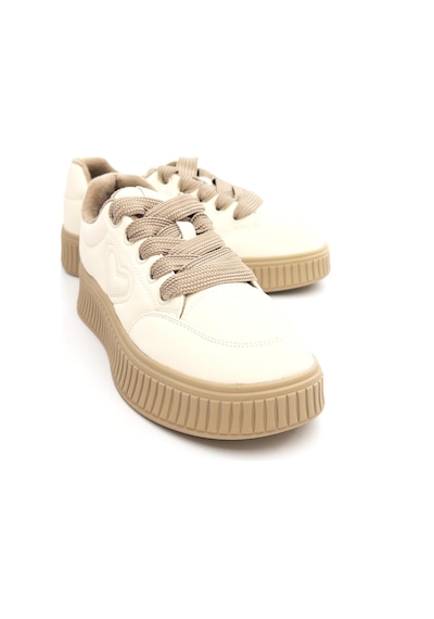 Guja 25k419 Kadın Hakiki Deri İçi Polarli Sneaker Ayakkabı Bej