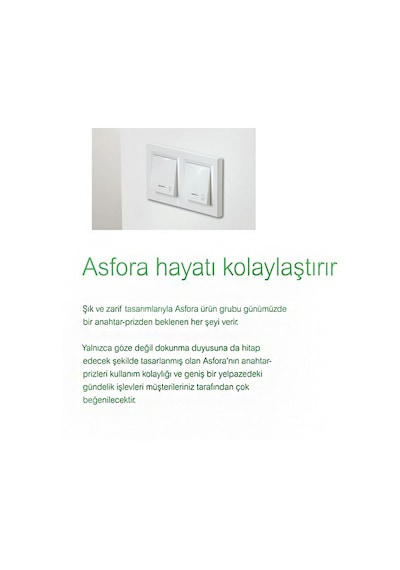 Asfora Beyaz 3'Lü Çerçeve N11.1133