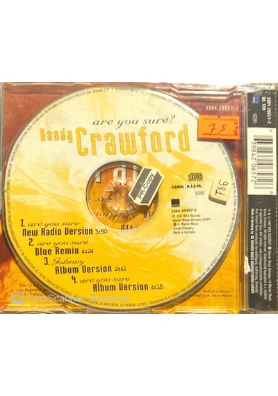 Randy Crawford Are You Sure Maxi Single Cd