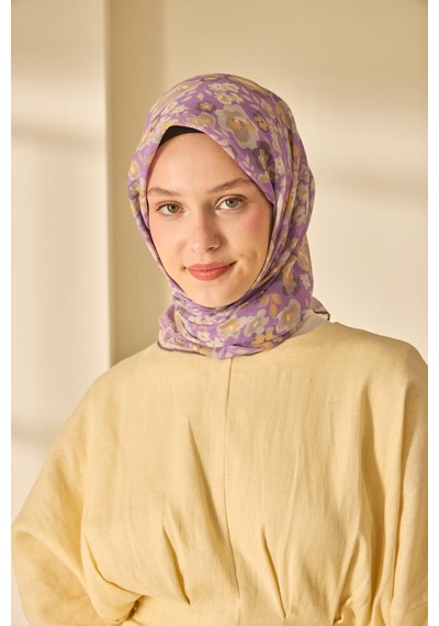 Silk Home Soft Eşarp 73090-11 Eflatun, Butter Yellow, Taş,vizon