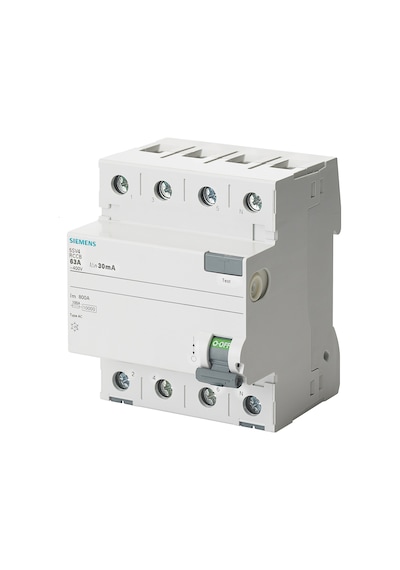 Siemens Trifaze Kaçak Akım Rölesi 4X25 Amper 300Ma
