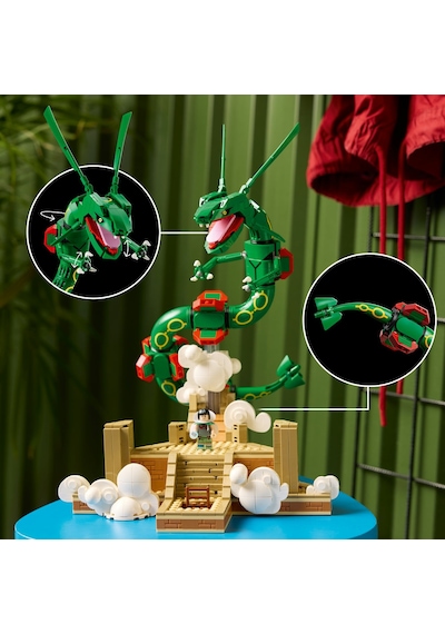 LEGO® Pokémon™ Rayquaza 72168 - Yetişkinler için Gerçekçi Detaylar İçeren Yaratıcı Model Yapım Seti (1083 Parça)