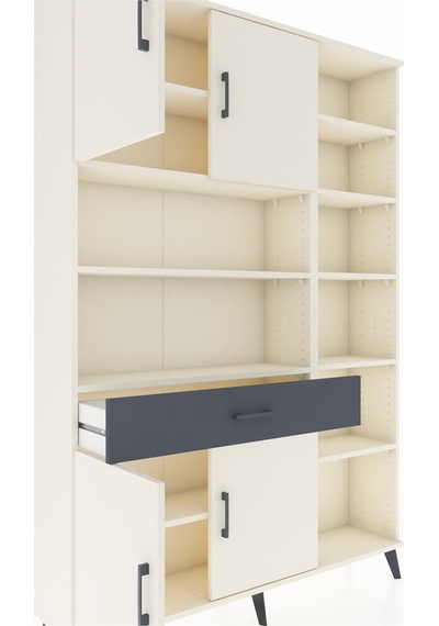 Arges Dolap 10 Raflı Tek Çekmeceli 4 Kapaklı 132x30x195 Aytaşı-aytaşı/antrasit Aytası/antrasıt Arges Dolap 10 Raflı Tek Çekmeceli 4 Kapaklı 132x30x195 Aytaşı-aytaşı/antrasit Aytası/antrasıt