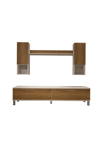 Decoraktiv Eko 5da Mdf Std Krom Ayaklı Tv Ünitesi Tv Sehpası - Beyaz Pera Beyaz - Meşe Decoraktiv Eko 5da Mdf Std Krom Ayaklı Tv Ünitesi Tv Sehpası - Beyaz Pera Beyaz - Meşe