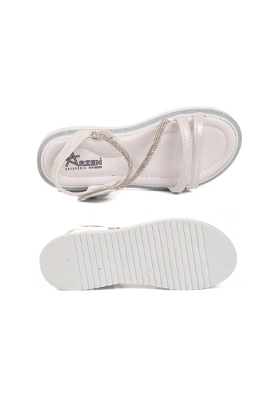 Arzen 26a94 P Beyaz Kız Çocuk Sandalet