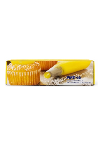 Pipe-it Tek Kullanımlık Krema Torbası 26x50 72 Li beyaz
