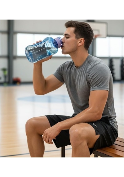 2200 Ml Sporcu Su Matarası - Bpa'sız Fitness Salon Ve Outdoor Kullanım Şişesi Çok Renkli