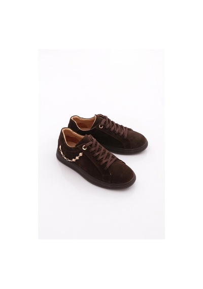 Dgn 26027 Kadin Comfort Ayakkabi Kahve Süet