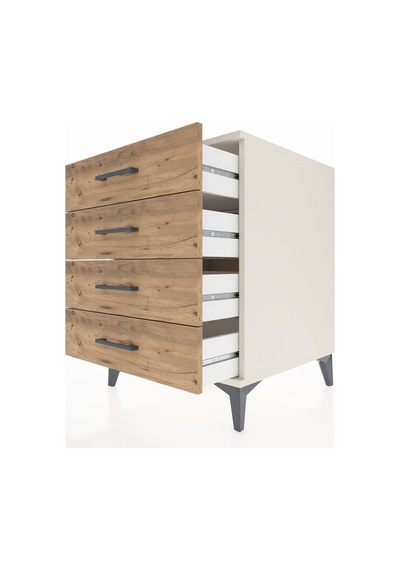 Kronos Komodin 4 Çekmeceli 60x59x80 Aytaşı-çam Aytaşı