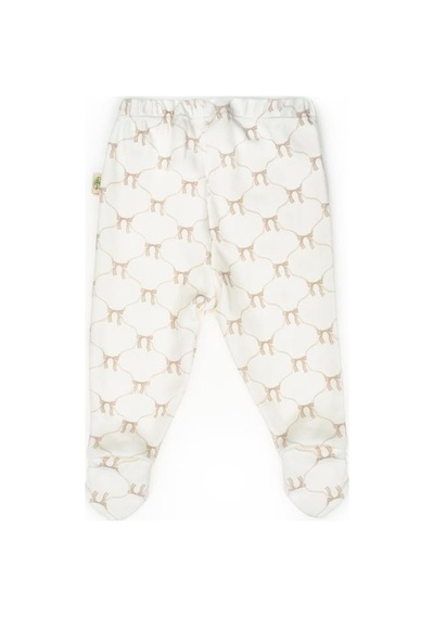 Babycosy Organic Wear Bebek 2li Patikli Pantalon %100 Organik Pamuk , Bebek - Yenidoğan- Csy8141 Ekru