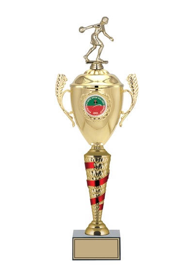 Odak Kupa - Figürlü Kupalar - Bowling Kadın Figürlü Kupalar Fg-082 C - 55 Cm Altın - Beyaz