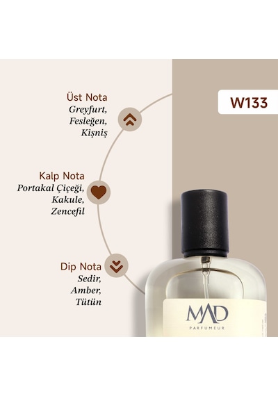 Mad W133 Selective Erkek Parfüm EDP 50 ML