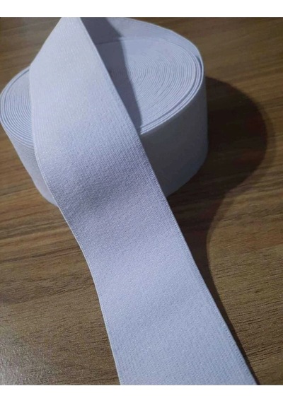 Beyaz 3 Cm Paça, Bel Ve Don Lastiği 1 Paket 5 Metre