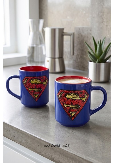 Superman 2'li Kupa Seti Mavi 250 Cc Çok Renkli