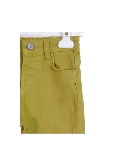 Jack Lions Erkek Çocuk Pamuklu Gabardin Bel Lastiklki Kargo Cepli Pantolon-13631 Yeşil