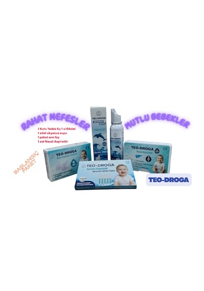 Teo-droga Bebek Başlangıç Seti Okyanus Suyu + Nazal Aspiratör + Yedek Uç +Serm Fzyloj