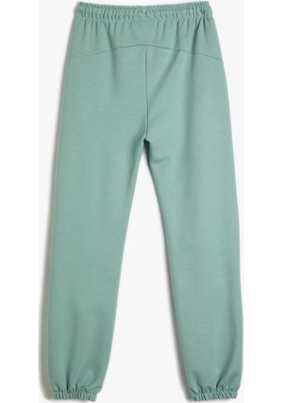 Koton Basic Jogger Eşofman Altı Cepli Beli Bağlamalı Mavi 4wkg40171ak 4WKG40171AK634 Mavi