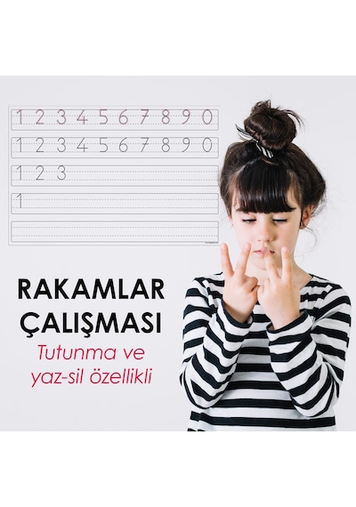 Rakamlar Çalışması Statik Kağıt Tahta