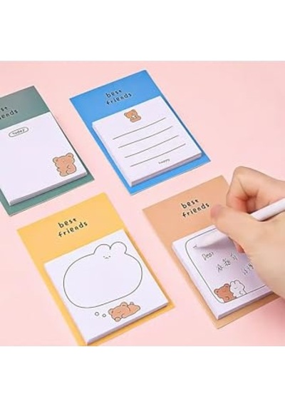 Çilekli Tavşan Temalı Renkli Not Seti Post-it Sticky Note