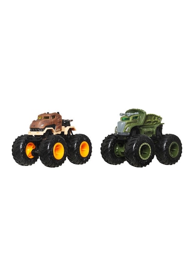 Hot Wheels Monster Trucks Güçlü İkili 1:64 Arabalar Tyrannosaurus Çok Renkli