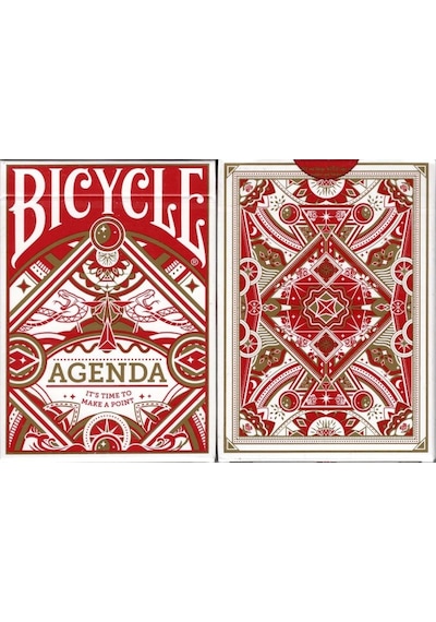 Bicycle Agenda Red Oyun Kağıdı Premium Koleksiyonluk İskambil Kartları Destesi