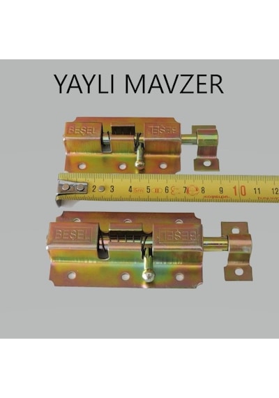 Sürgülü Kapı Kilidi Sliding Door Lock 1'li - Büyük - Yaylı Mavzer
