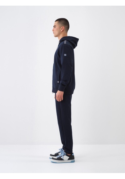 Xint Lacivert Pamuk Dokulu Slim Fit Sweat Mont 350195