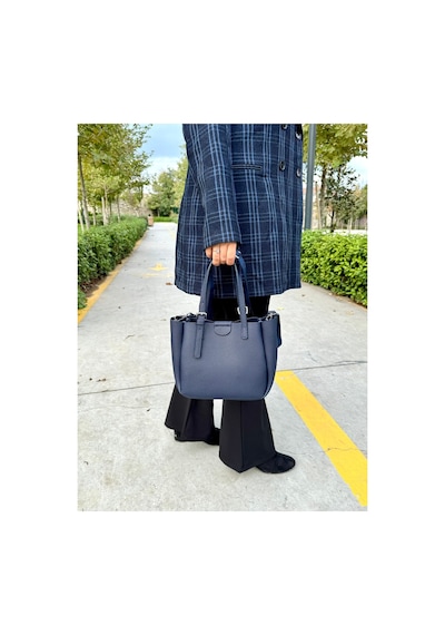 Just Polo Lüks Tasarım 3 Bölmeli Yumuşak Deri Lüks Ve Şık Dokunuş El & Omuz Çantası Shoulder Bag Lacivert 43342763
