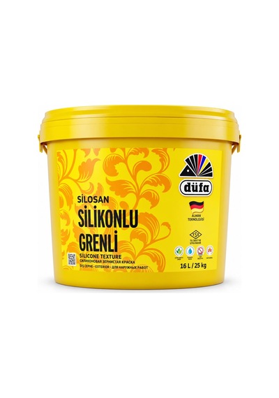 Düfa Silosan Silikonlu Grenli Dış Cephe Boyası 25 Kg Beyaz