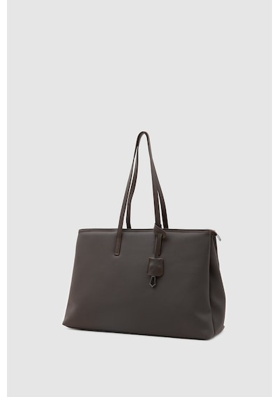 Shule Bags 15" Twill Dokulu Teknik Kumaş Laptop Çantası Acı Kahve Haki - Kahverengi