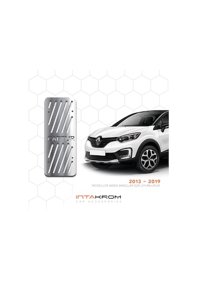 intakrom Renault Captur Krom Ayak Dinlendirme Pedalı 2013 - 2019