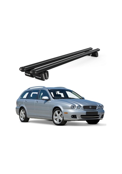 Pençe Jaguar X-type Sw 2004-2009 Uyumlu Siyah Ara Atkı Port Bagaj Tavan Barı