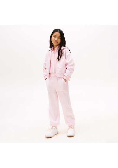 Tommy Hilfiger Textured Logo Çocuk Pembe Eşofman Altı Kg0kg08674 Pembe