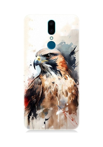 Vestel Venus V7 Uyumlu Siyah Beyaz Asil Kartal Desenli Silikon Kılıf