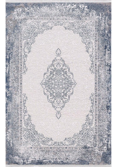 Artemis Halı Dream 09707d Gri Mavi Klasik Bambu Halı
