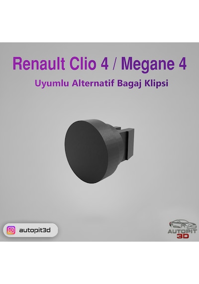 Renault Clıo 4 / Megane 4 Uyumlu Alternatif Bagaj Klipsi 2 Adet
