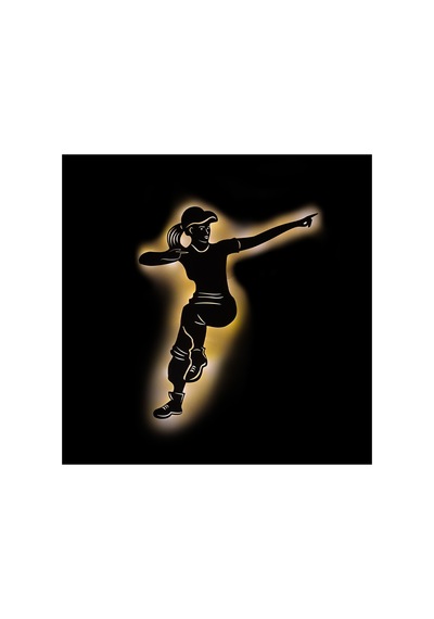 Led Işıklı Dans Temalı Tablo Emma Dekoratif Gece Lambası Sarı - 737251119 Sarı