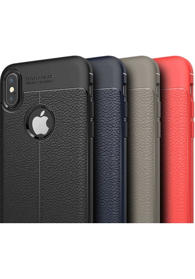 Apple Uyumlu iPhone Xs Max 6.5 Kılıf Zore Niss Silikon Kapak Kırmızı