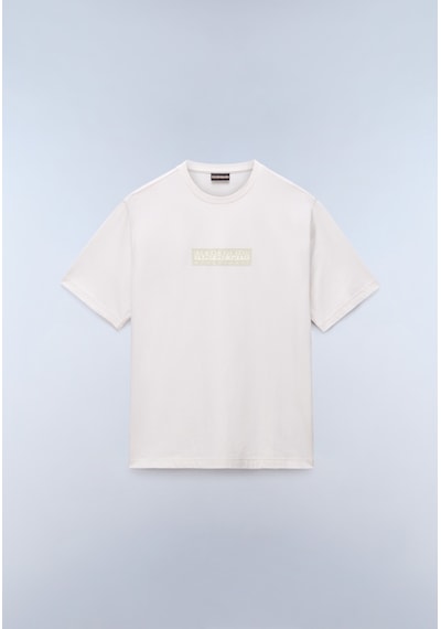 Napapijri S-box Logo Ss 1 Erkek T-shirt-31968 Beyaz