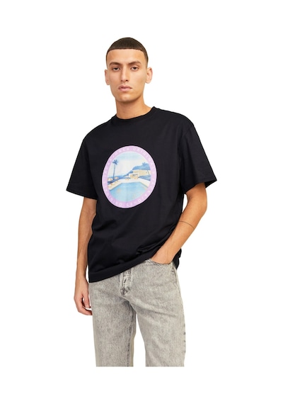 Jack & Jones Jack&jones Erkek T-shirt 12253679 Siyah